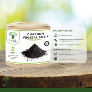 Charbon végétal actif 60 gélules – Image 2