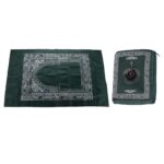Tapis de prière de poche pliable avec son étui (Léger avec sa sacoche, transportable idéal pour voyage et déplacement)