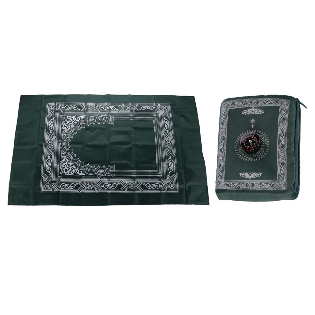 img_0287.jpeg Tapis de prière de poche pliable avec son étui (Léger avec sa sacoche, transportable idéal pour voyage et déplacement) – Image 1