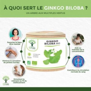 Ginkgo Biloba bio 60 gélules – Image 2