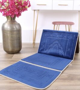 Tapis de prière confort pliable avec dossier – Image 2
