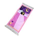Tapis de Prière pour Enfants de Couleur Rose avec la Kaaba - Dimensions de 42 x 87 cm
