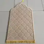 Tapis de prière beige matelassé enfant