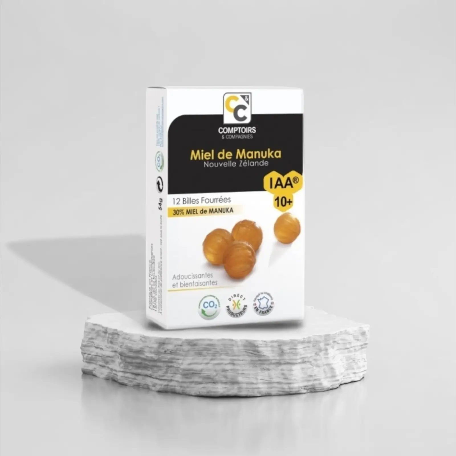 1000085046.png Billes fourrées 30% Miel de Manuka IAA 10+ bonbon – Image 1