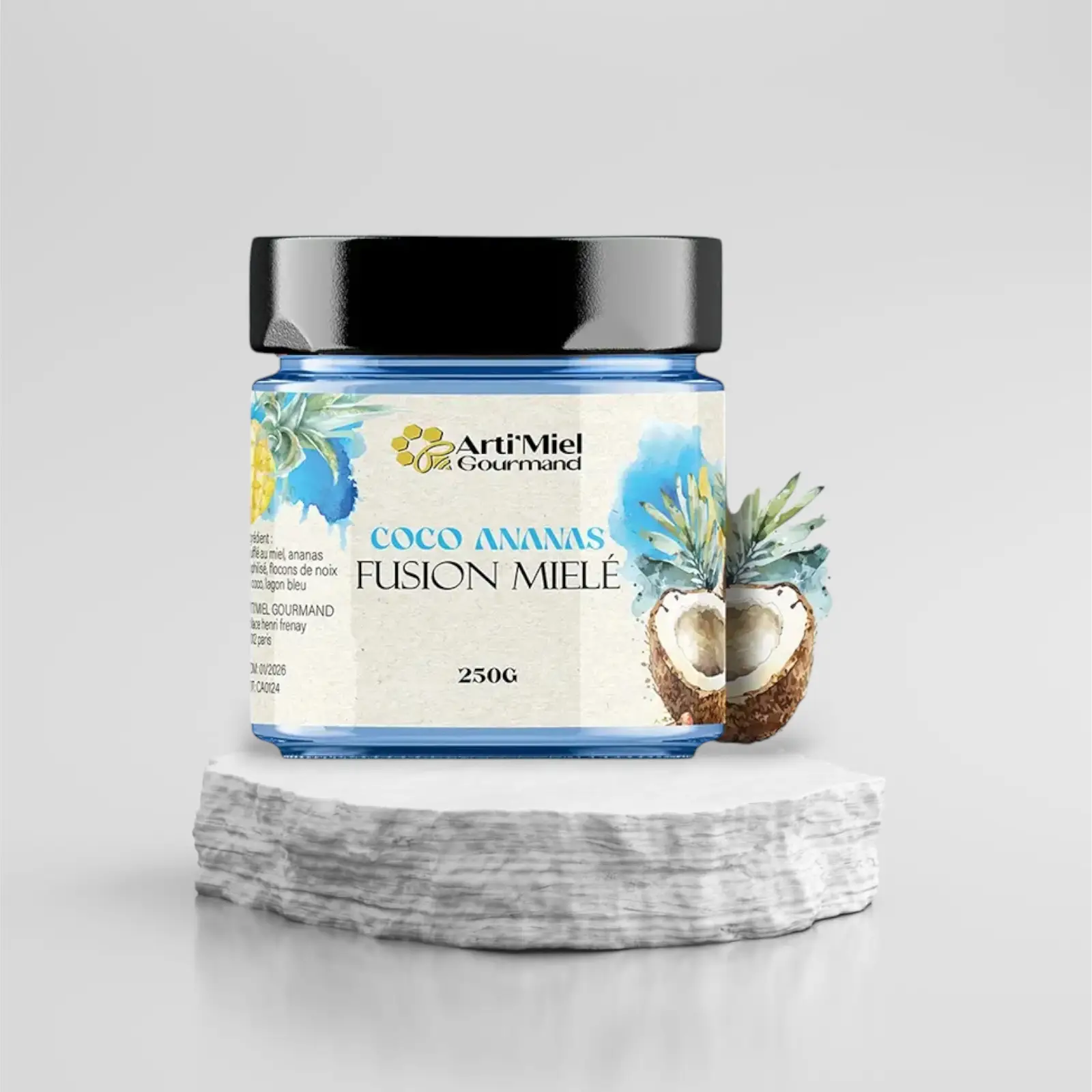 1000086397.png Miel crémeux coco ananas 250g – Arti’Miel Gourmand – Image 1