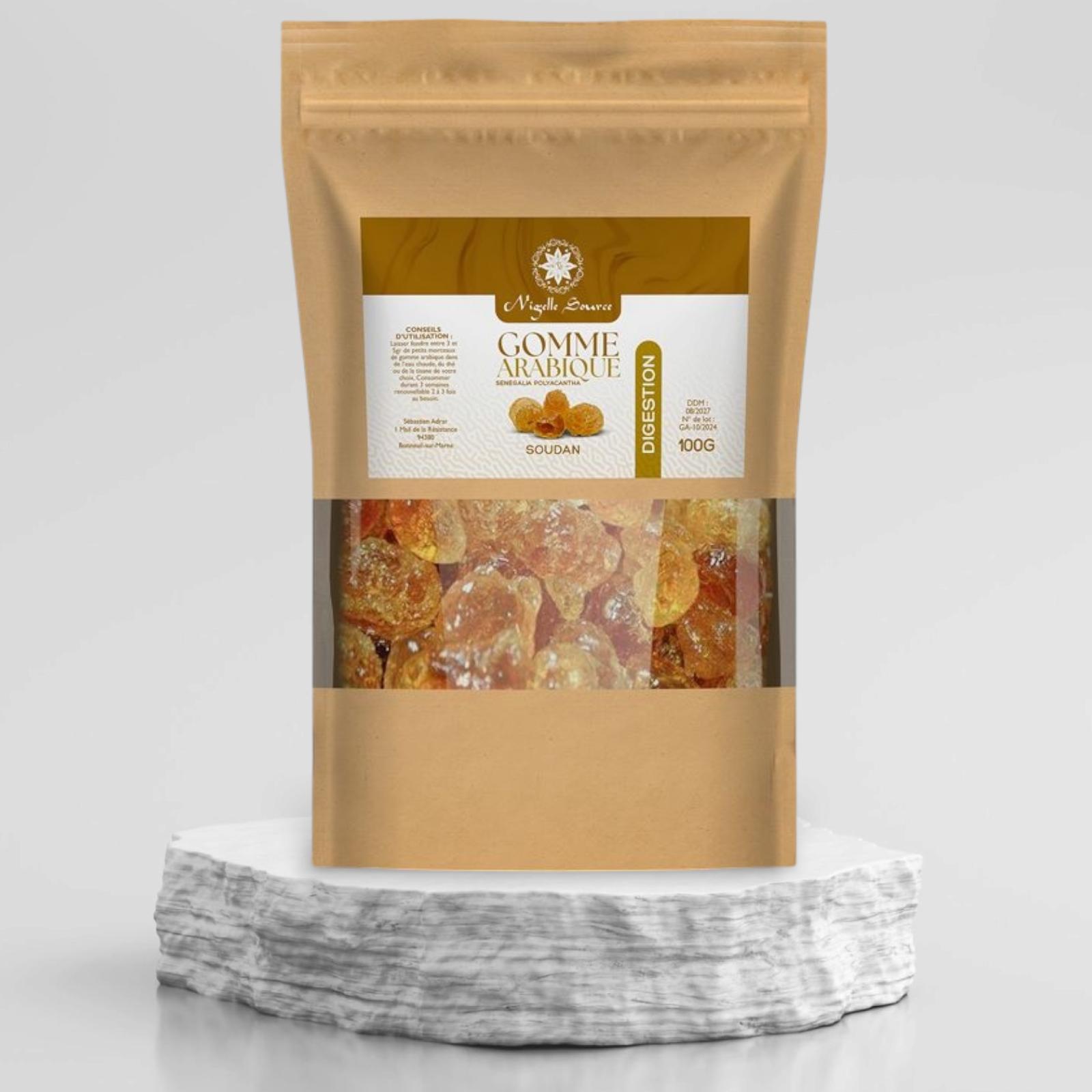 2025/01/78081.png Gomme arabique du Soudan 100gr naturelle – Image 1