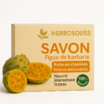 Savon à la Figue de Barbarie – Herbosouss | Hydratant, Apaisant et 100% Naturel pour Tous Types de Peaux