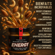 Pâte à Tartiner Énergétique “ENERGY” – Trésors d’Ailleurs 💪 – Image 2