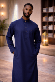 Qamis Homme Noir Élégant – Coupe Moderne & Finition Premium – Image 6